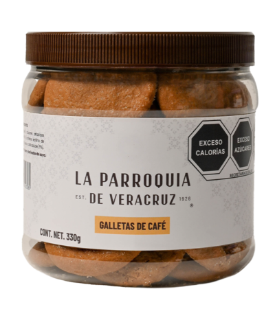 Galletas de café y mantequilla. Frasco 330 g.